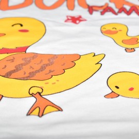 Ducks Famıly yazılı Ördek Desenli Pijama Takımı